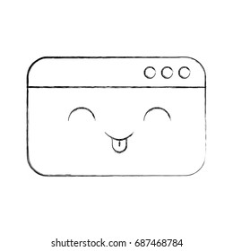 template webpage kawaii character