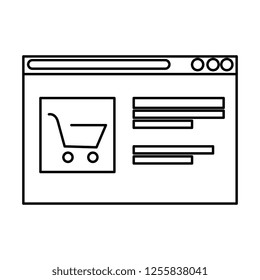 template webpage with shopping cart