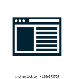 template webpage window isolated icon vector illustration design