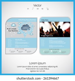 Template for website, eps10 vector