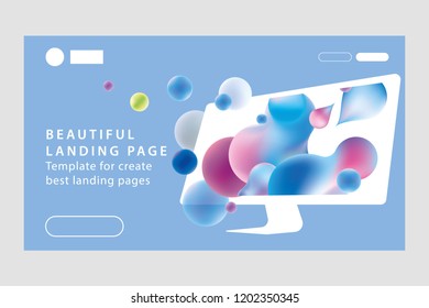 Template for websites, or apps, template for create best landing pages