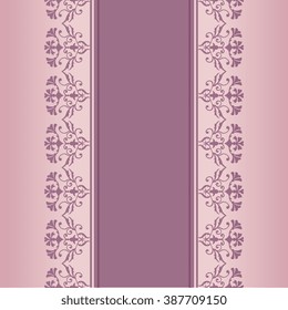 Template for wedding greeting or invitation, save date card. Vintage style.  Ornament flyer.