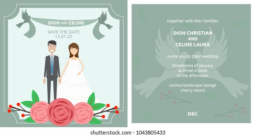 Template Wedding Invitation