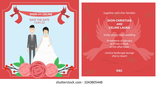 Template Wedding Invitation