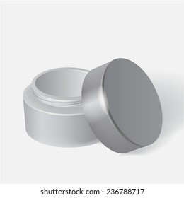 Template white box for cosmetics. Pattern for your design, vector illustration eps 10
