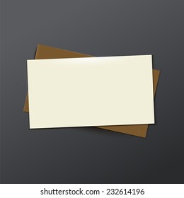 template white  Business card. Vector illustration eps 10