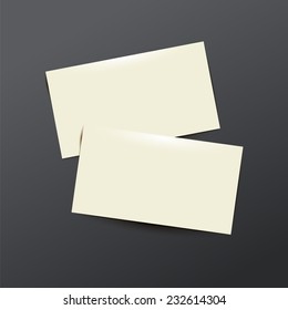 template white  Business card. Vector illustration eps 10