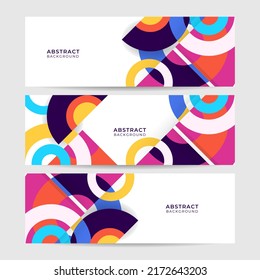 Plantilla de banners web blancos con elementos diagonales para el fondo de la portada de medios sociales. Diseño universal para negocios publicitarios, viajes, comida y otros. Ilustración del vector