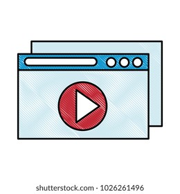 template windows isolated icon
