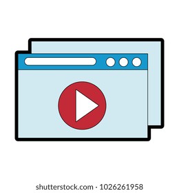 template windows isolated icon