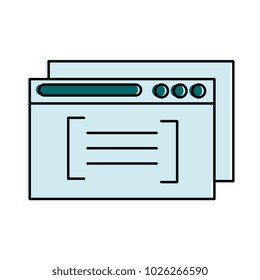 template windows isolated icon