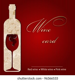 Template of a wine card