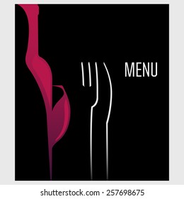 Template wine list and menu.Elegant design, stylish. Vector illustration.