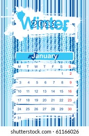 template of winter season. 2011