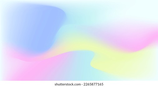 Template with y2k aesthetics.  Minimalist blurred abstract  background for social media. Trendy banner with blur gradient and linear forms. 