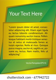 Template Yellow, Green and White Pattern