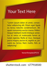 Template Yellow, Red and White Pattern