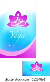 template of yoga / meditation brochure - 2