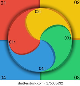 Template for your business, EPS10 - vector graphics.