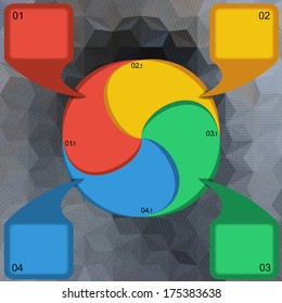 Template for your business, EPS10 - vector graphics.