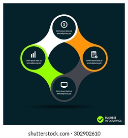 Template for your business presentation 4 steps