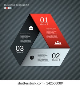 Template for your business presentation with arrows and text areas (info graphics)