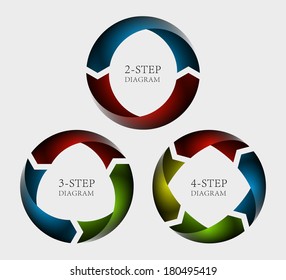 Template for your business presentation with arrows (info graphics)