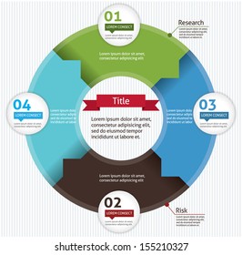 Template for your business presentation (Circle Infographic)
