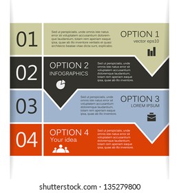 Template for your business presentation (info graphics with arrows and text areas)