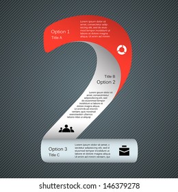 Template for your business presentation with number and text areas (info graphic)