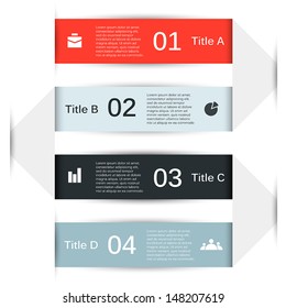 Template for your business presentation with text areas (info graphic)