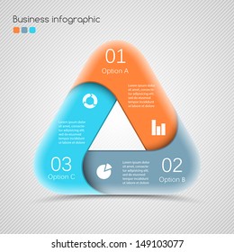 Template for your business presentation with text areas (info graphic)