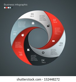 Template for your business presentation with text areas (info graphic)