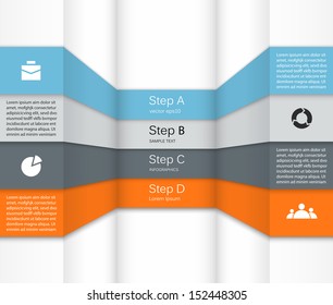 Template for your business presentation with text areas (info graphic)