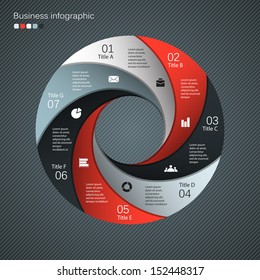 Template for your business presentation with text areas (info graphic)