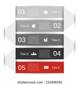 Template for your business presentation with text areas (info graphic)