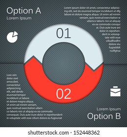 Template for your business presentation with text areas (info graphic)