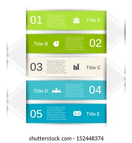Template for your business presentation with text areas (info graphic)