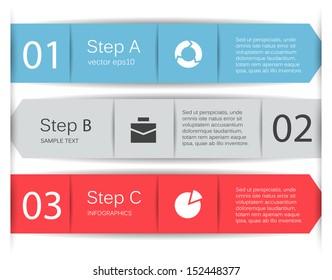 Template for your business presentation with text areas (info graphic)