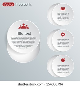 Template for your business presentation with text areas (info graphic)