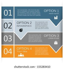 Template for your business presentation with text areas (info graphic)