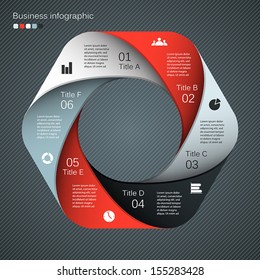 Template for your business presentation with text areas (info graphic)