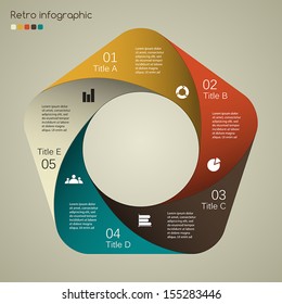 Template for your business presentation with text areas (info graphic)