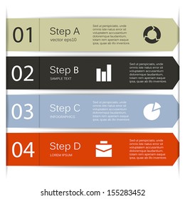 Template for your business presentation with text areas (info graphic)