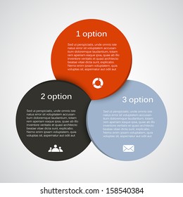 Template For Your Business Presentation With Text Areas (info Graphic)