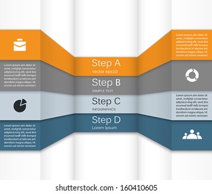Template for your business presentation with text areas (info graphic)