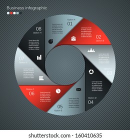 Template for your business presentation with text areas (info graphic)