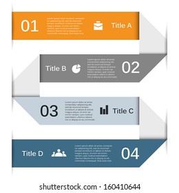 Template for your business presentation with text areas (info graphic)