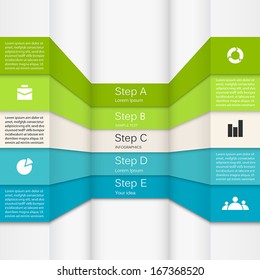 Template for your business presentation with text areas (info graphic)