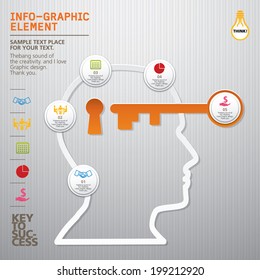 Template for your business presentation with text areas (info graphic)